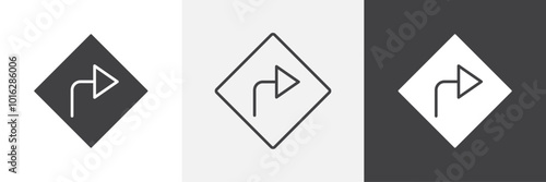 Directions icon. for web ui designs