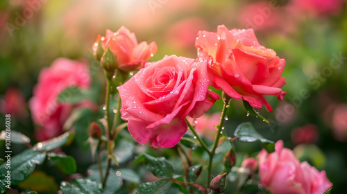 Wallpaper Mural rose flower garden destop wallpaper and background Torontodigital.ca