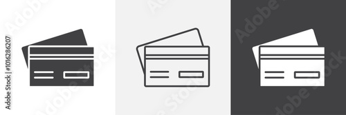Credit card icon. for web ui designs