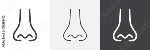 Nose icon. for web ui designs