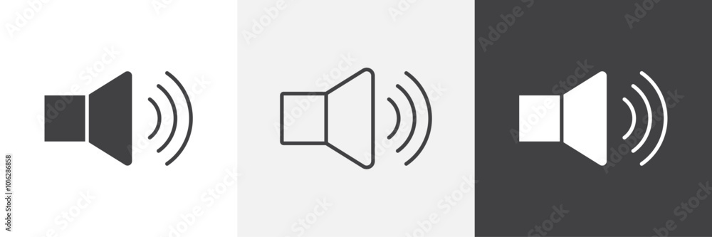 Volume icon. for web ui designs Volume icon. for web ui designs