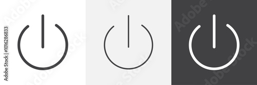 Power button icon. for web ui designs