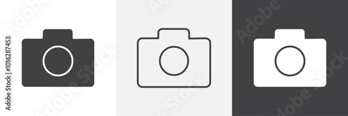 Photo Camera icon. for web ui designs