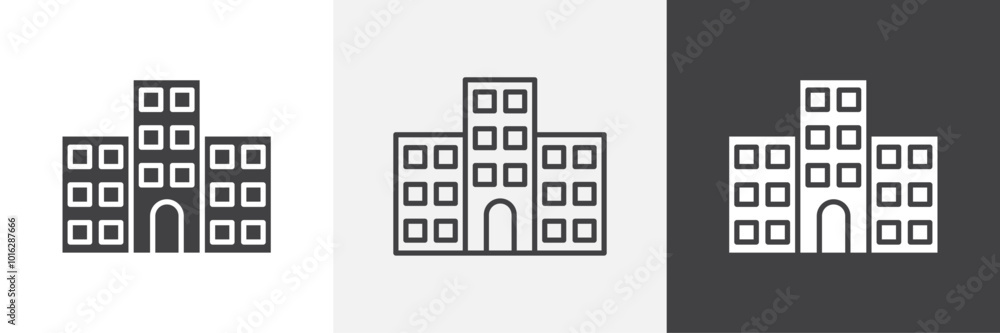 Office buildings icon. for web ui designs Office buildings icon. for web ui designs