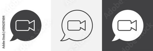Video call icon. for web ui designs