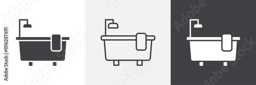 Bathroom icon. for web ui designs