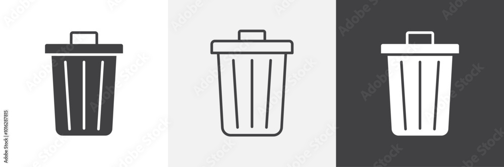 Trash Bin icon. for web ui designs Trash Bin icon. for web ui designs