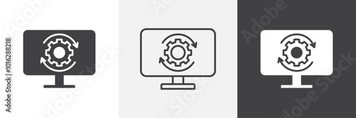 System update icon. for web ui designs