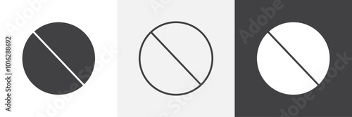 Blocked icon. for web ui designs