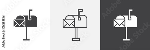 Mailbox icon. for web ui designs