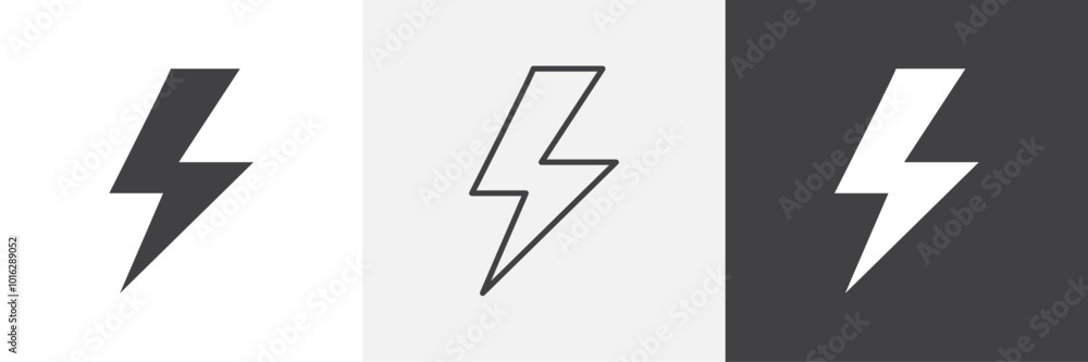 Flash icon. for web ui designs Flash icon. for web ui designs