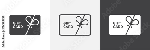 Gift card icon. for web ui designs
