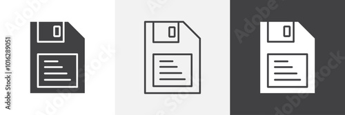 Floppy disk icon. for web ui designs