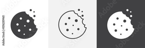 Cookie icon. for web ui designs