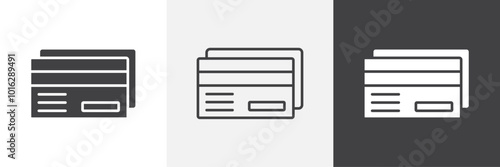 Credit card icon. for web ui designs