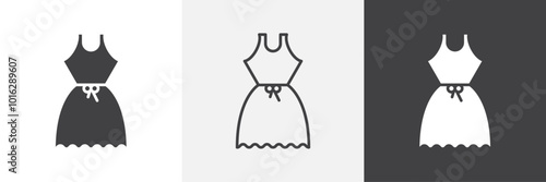 Dress icon. for web ui designs