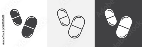 Pill icon. for web ui designs