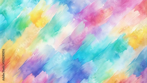 Abstract watercolor pastel background with brush pattern close-up
