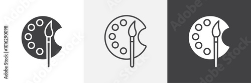 Palette icon. for web ui designs