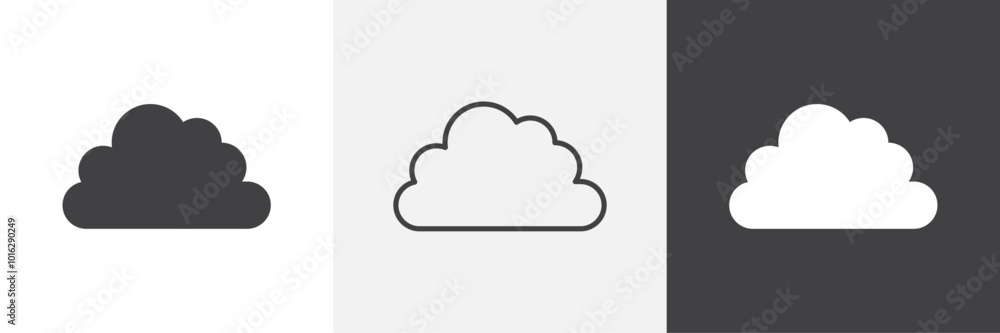Cloud icon. for web ui designs Cloud icon. for web ui designs