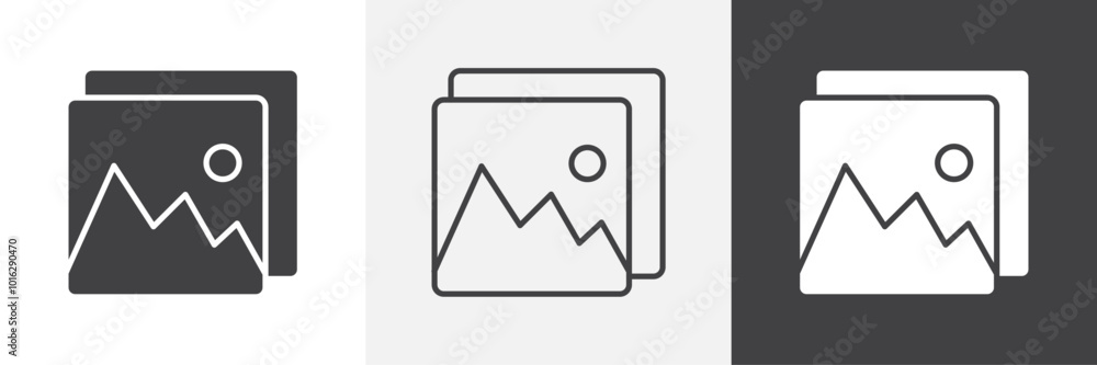 Gallery icon. for web ui designs Gallery icon. for web ui designs