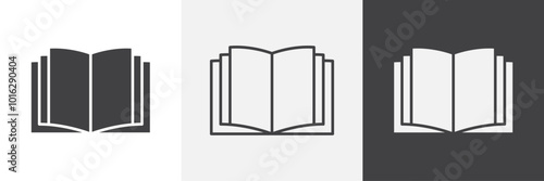 Open Book icon. for web ui designs