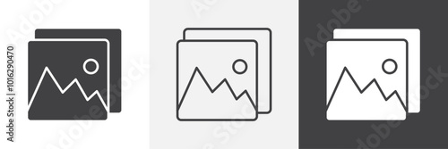 Gallery icon. for web ui designs