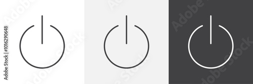 Power button icon. for web ui designs