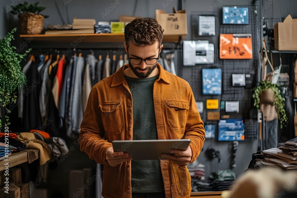 © milkyway - Small Business Owner Managing an Online Store from Minimalist Home Office © milkyway - Small Business Owner Managing an Online Store from Minimalist Home Office