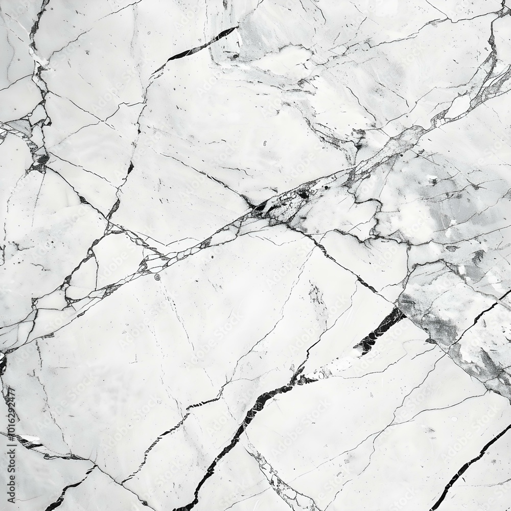 Obraz premium Marble Texture in white Colors. Elegant square Background