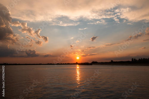 Sunset after storm photo