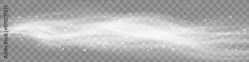 Cold winter wind texture. Holiday vector blizzard. Christmas effect of a cold blizzard. Vector PNG