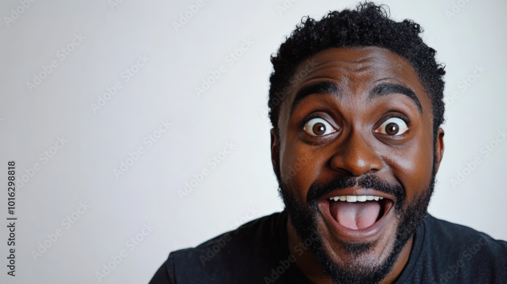 Expressive Man in a Joyful Mood Expressive Man in a Joyful Mood