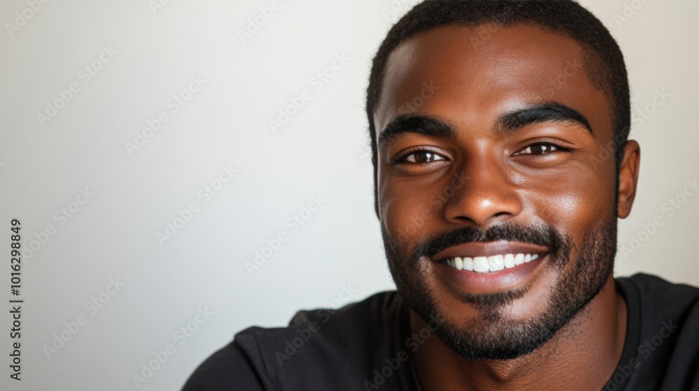 Excited Man Smiling with Wide Eyes Excited Man Smiling with Wide Eyes