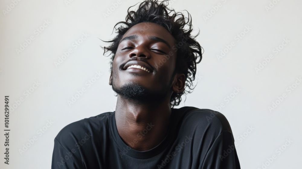Excited Expression of a Joyful Man Excited Expression of a Joyful Man