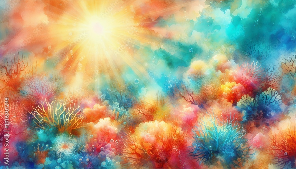 Fototapeta premium Watercolor texture background