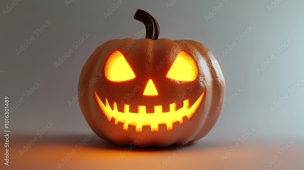 Halloween pumpkin lantern on white background Halloween pumpkin lantern on white background