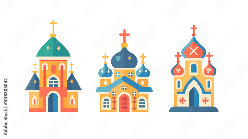 christmas illustration of church in the city on transparent background christmas illustration of church in the city on transparent background