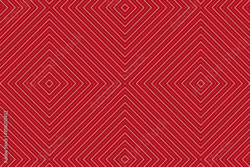 geometric red background with lines forming a triangular seamless pattern. vector illustration 