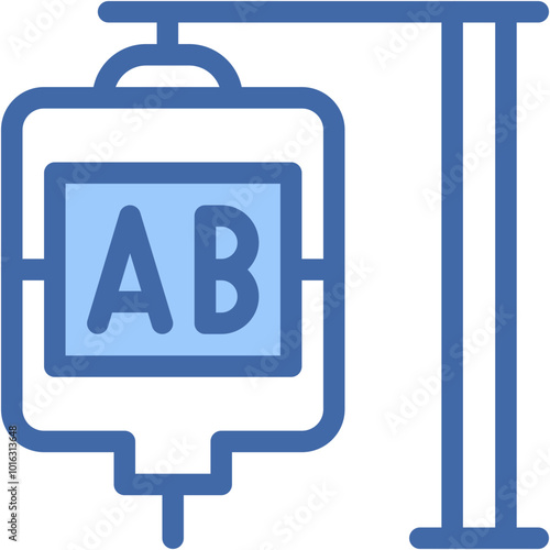 Perfusion, Blood Bag, Blood Type, Transfusion, Hospital Icon