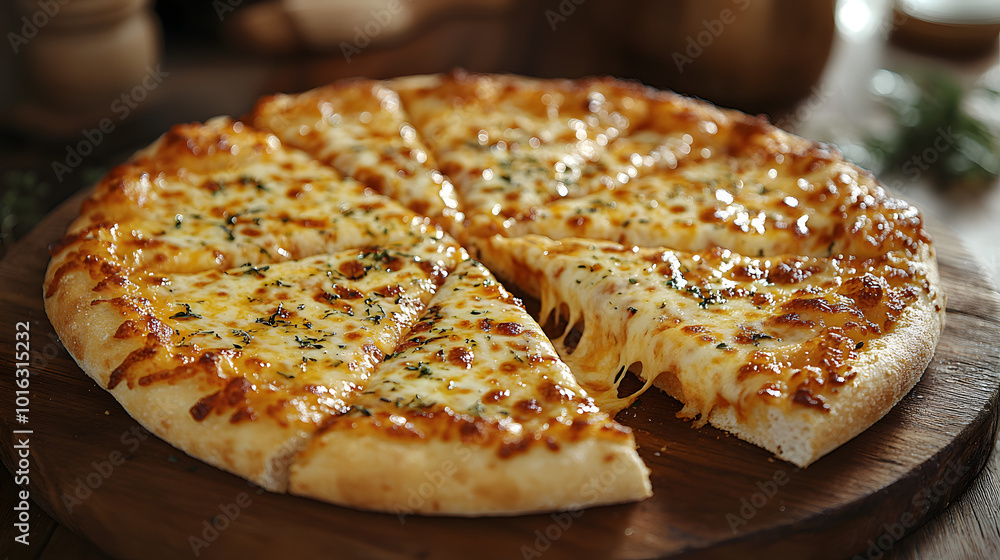 A delicious slice of cheese pizza topped with an abundance of melted cheese oozing over the edges, creating an irresistible and mouthwatering visual. The golden-brown crust perfectly complements the g A delicious slice of cheese pizza topped with an abundance of melted cheese oozing over the edges, creating an irresistible and mouthwatering visual. The golden-brown crust perfectly complements the g