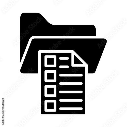 Filing Folders glyph icon