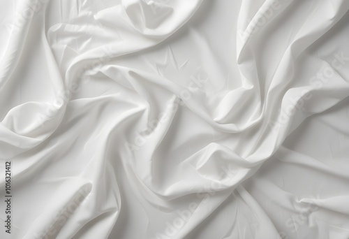 White crumpled fabric