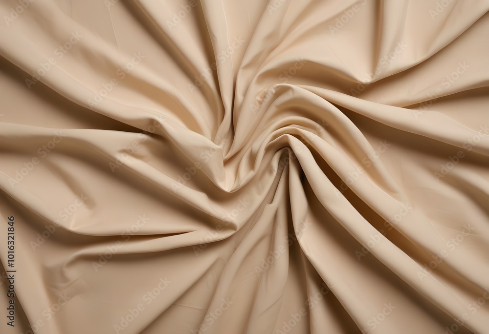 Beige crumpled fabric Beige crumpled fabric