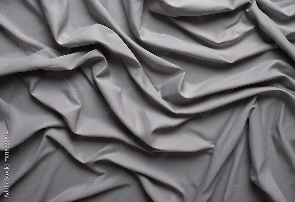 Obraz premium Gray crumpled fabric