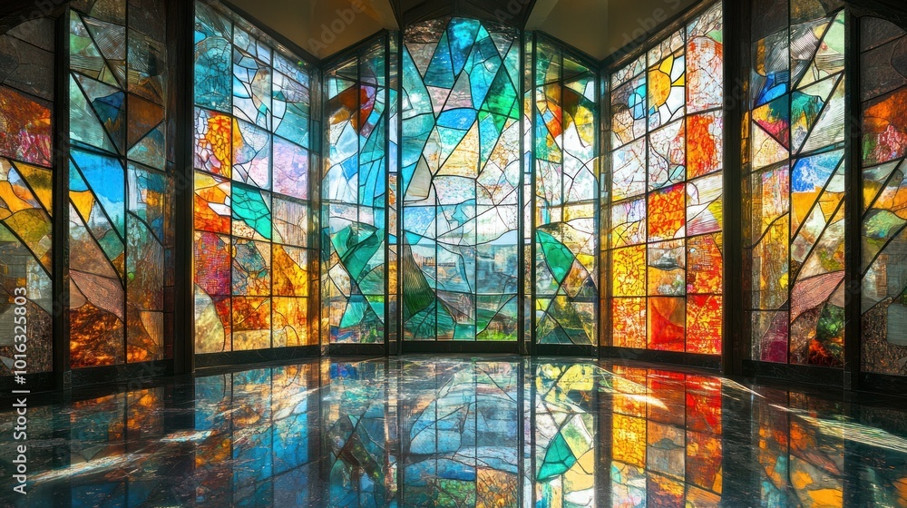 Colorful Stained Glass Windows Colorful Stained Glass Windows