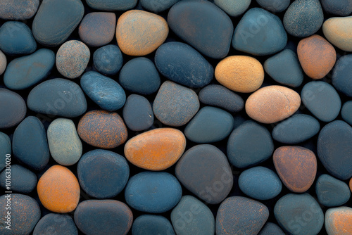 Faint pebble texture in monochrome, subtle organic shapes, Minimalistic Pebble Texture, Natural and understated photo