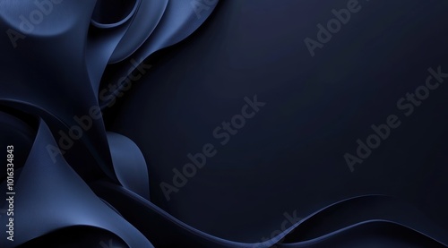 dynamic 3 d forms futuristic background, blank space, navy colors.  photo