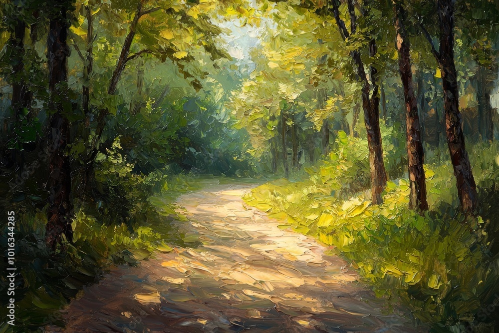 Obraz premium Abstract oil painting illustration background created with Generative AI