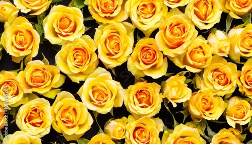 yellow roses in the plural on the background, festive greeting background